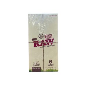 Raw Organic Hemp 1 1/4 Cones 6pk 32ct
