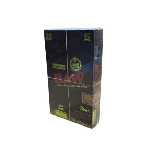 Raw Black Organic Hemp 1 1/4 Rolling Papers 24ct