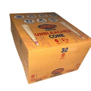 JOB Virgin Unbleached 1 1/4 Cones 6pk 32ct