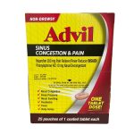 Advil Sinus Congestion And Pain Tablets 1pk 25ct