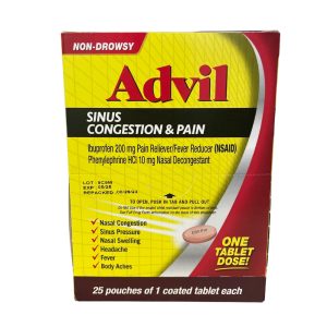 Advil Sinus Congestion And Pain Tablets 1pk 25ct
