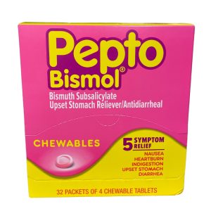 Pepto Bismol Chewable Tablets 4pk 32ct