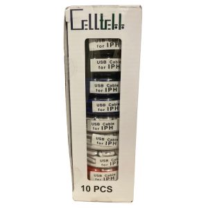 Celltekk USB to iPhone Cable 10ct