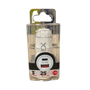 Xpress Gear Dual Car Charger USB A+C 6ct