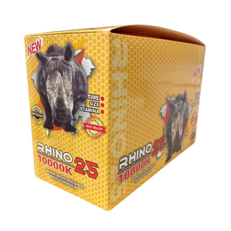 Rhino 25 10000K Male Enhancement Pills 1pk 24ct