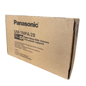 Panasonic D Batteries 12pk 24ct