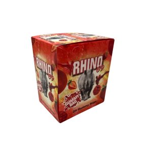 Rhino 69 Gummy Bag Strawberry 2pk 24ct