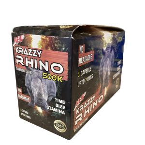Krazzy Rhino 500K Male Enhancement Pills1pk 24ct