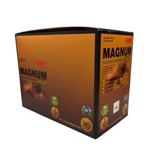 Magnum Gummy Gold Blueberry Flavor Male Enhancement Gummies 24ct
