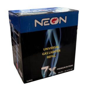 Neon 7x Universal Gas Lighter Refill 12ct
