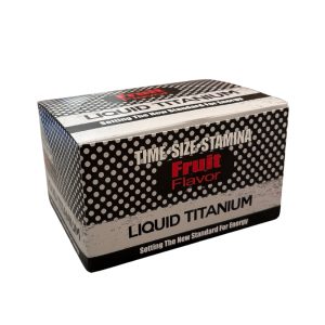 Liquid Titanium Male Enhancement Bottles Fruit Flavor 12ct