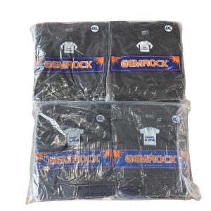 Gemrock Black T-Shirts 6ct